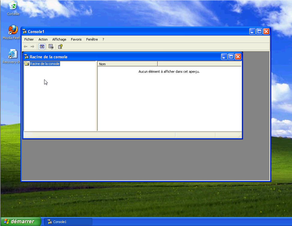 Créer une console MMC sur Windows Server 
