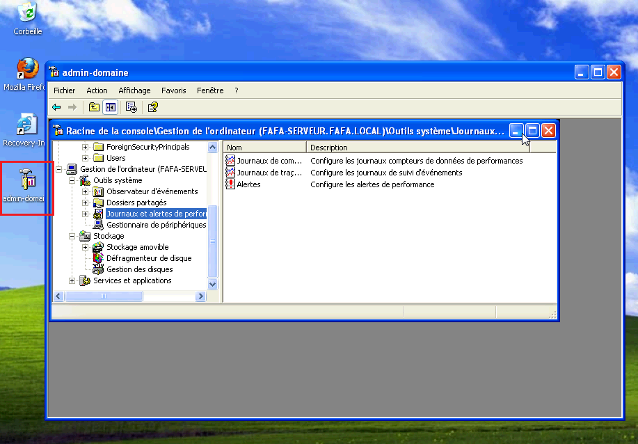 Créer une console MMC sur Windows Server 