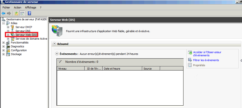 Installer un serveur Web IIS 