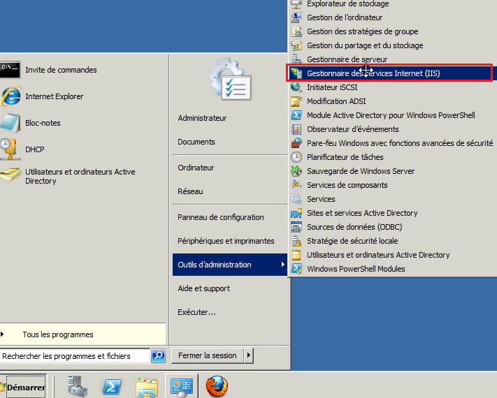 Installer un serveur Web IIS 