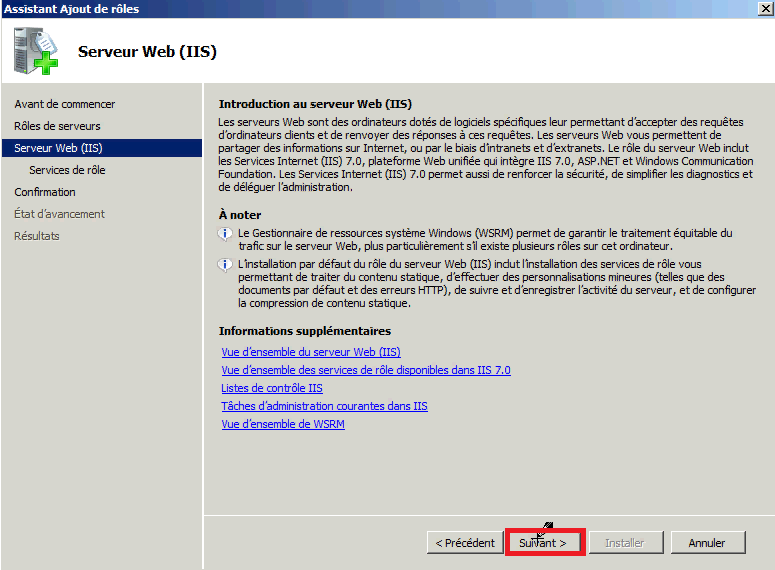 Installer un serveur Web IIS 
