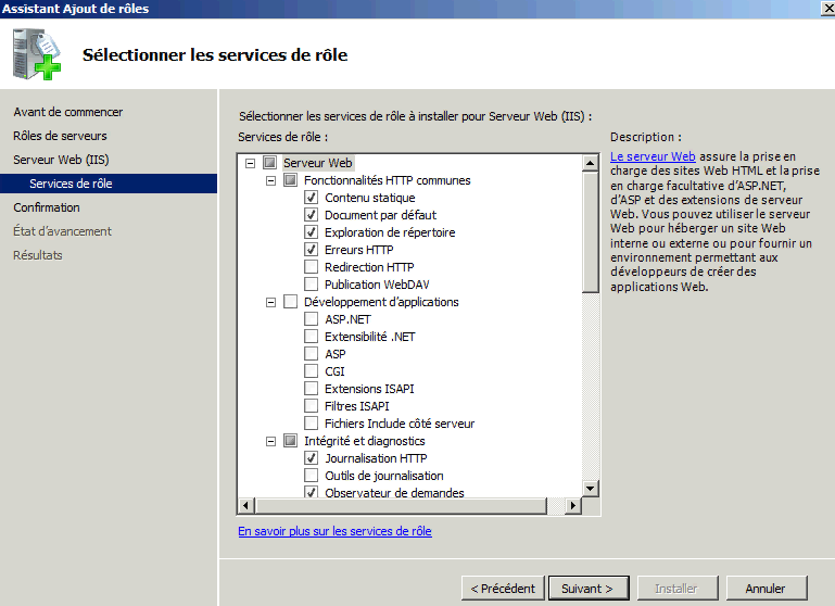 Installer un serveur Web IIS 