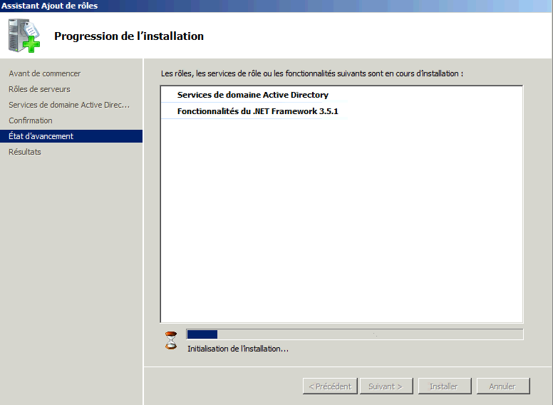 Installer Active Directory dans Windows Server 2008 