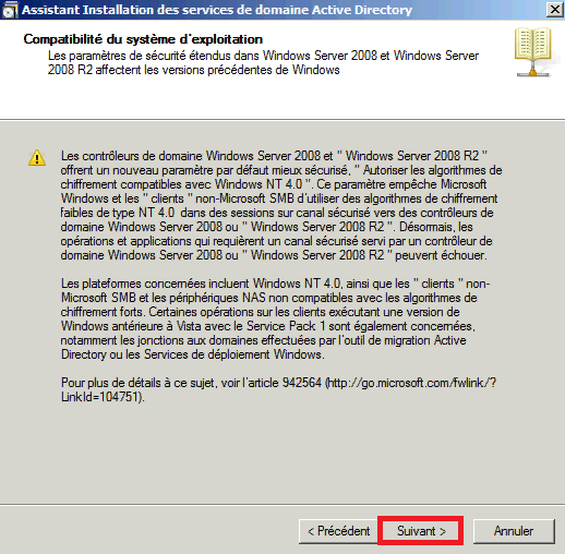 Installer Active Directory dans Windows Server 2008 