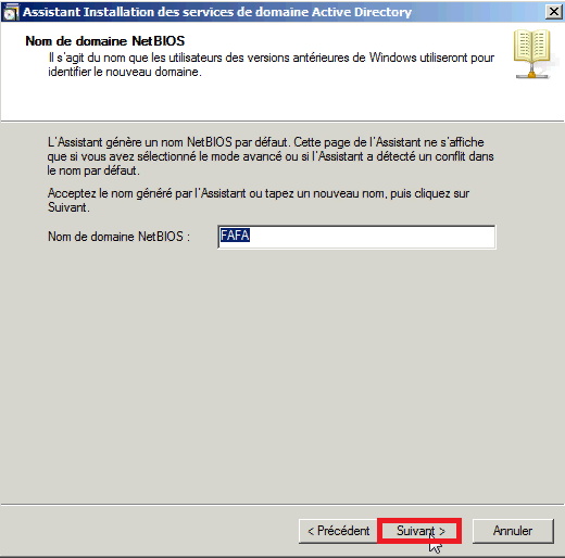 Installer Active Directory dans Windows Server 2008 