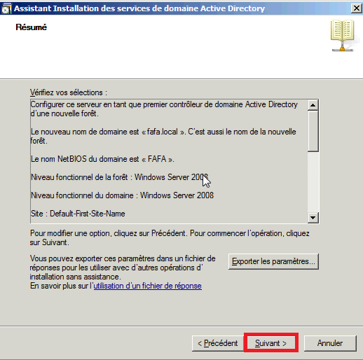 Installer Active Directory dans Windows Server 2008 