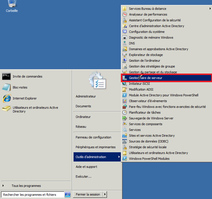 Installer rôle DHCP Windows 2008