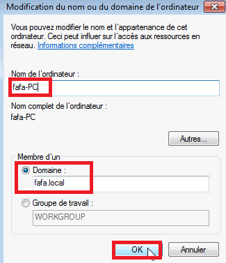 Intégrer une machine à Active Directory 