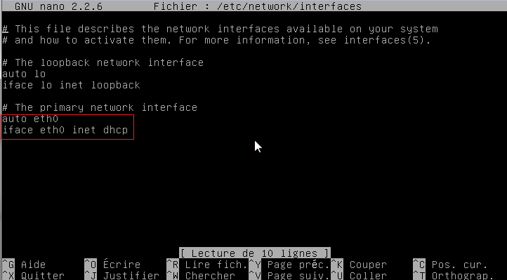 Configurer une carte réseau sous Linux