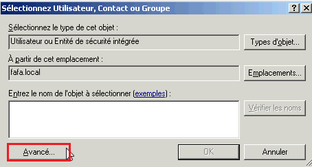 Créer un groupe sur Active Directory