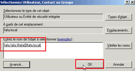 Créer un groupe sur Active Directory