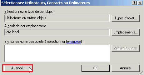 Créer un groupe sur Active Directory