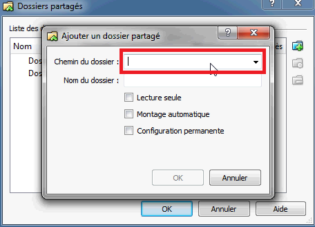 Dossier partage Windows 