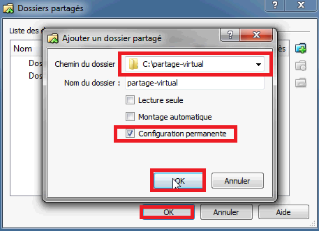 Dossier partage Windows 