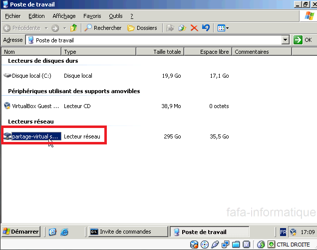 Dossier partage Windows 