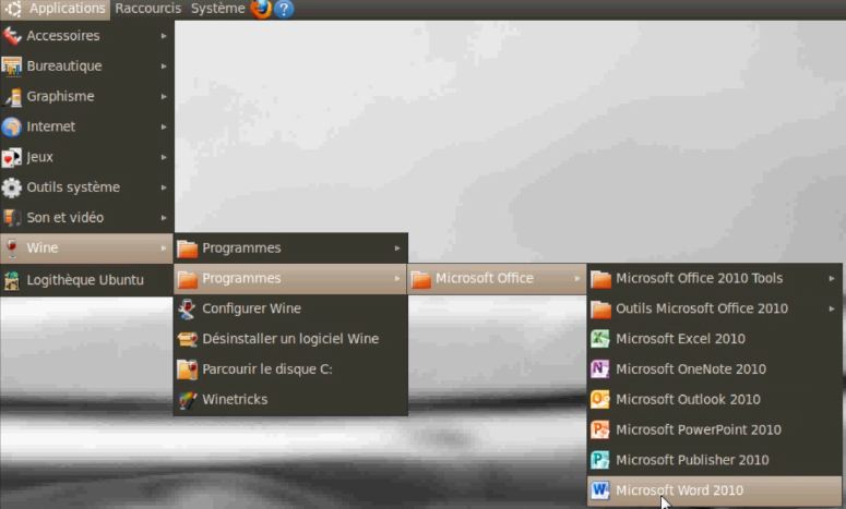 Lancer Microsoft Office dans Linux