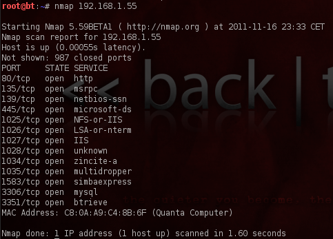 Nmap scanner de port 