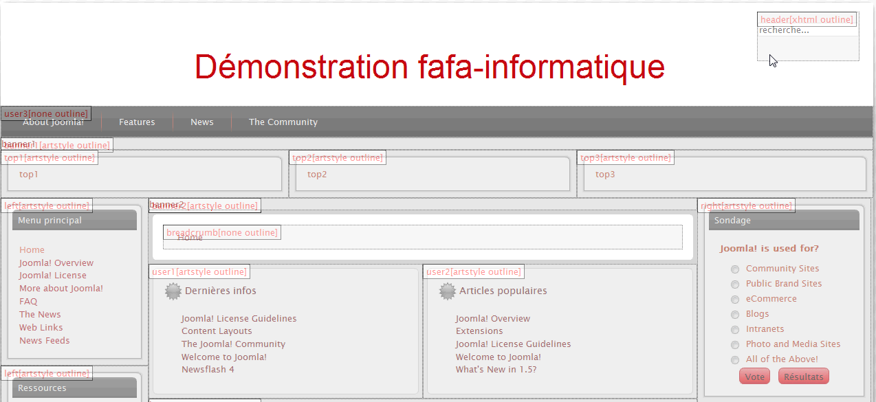 Nouvelle position module Joomla! 