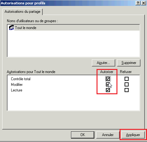 Profils itinérants Active Directory