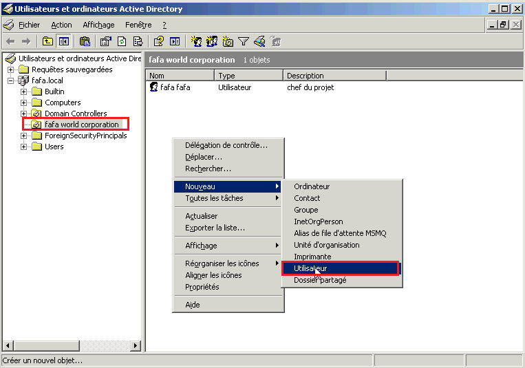 Profils itinérants Active Directory