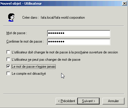 Profils itinérants Active Directory