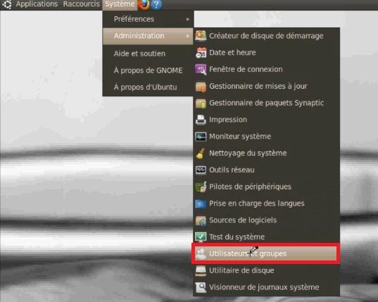 Création d'un utilisateur dans linux