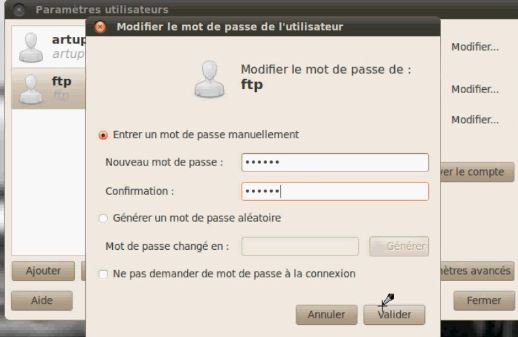 Créer un mot de passe