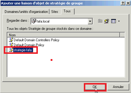 Mettre en place une GPI sur Windows 2003 