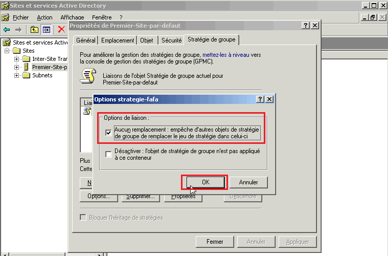 Mettre en place une GPI sur Windows 2003 