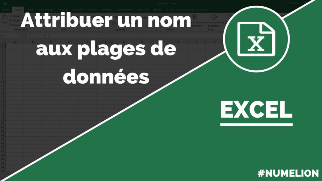 Attribuer un nom aux plages de données dans Excel