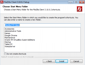 Installer connexion FTP