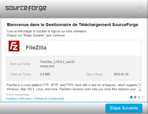 Installation de Filezilla