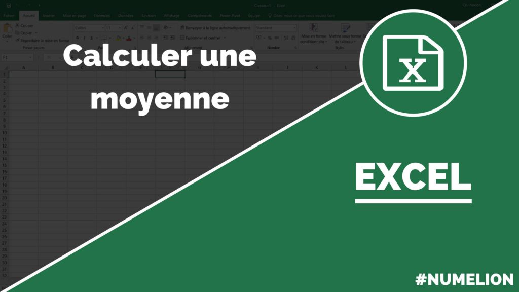 Calculer une moyenne dans Excel 