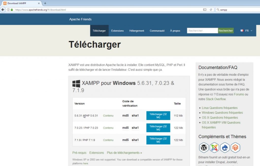 Télécharger Xampp