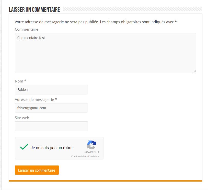 Captcha dans WordPress Captcha dans WordPress