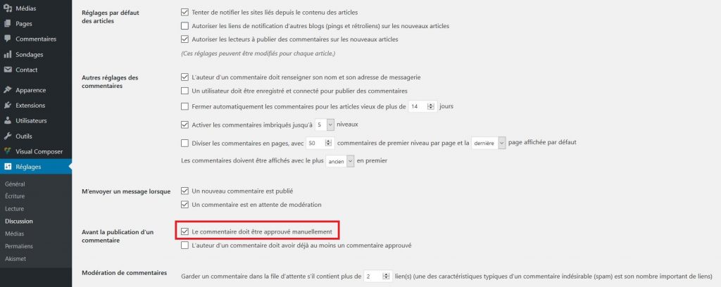 Modérer les commentaires dans WordPress Modérer les commentaires dans WordPress
