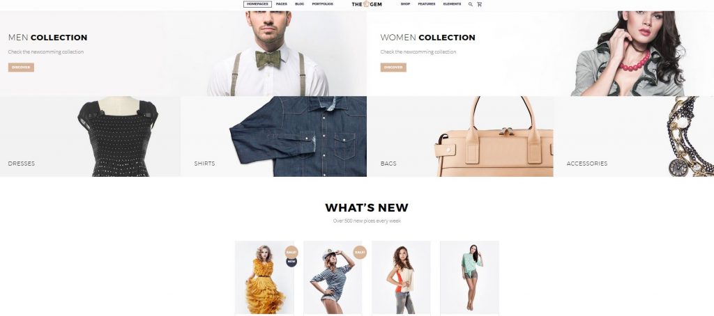 Page d'accueil d'un site e-commerce Page d'accueil d'un site e-commerce