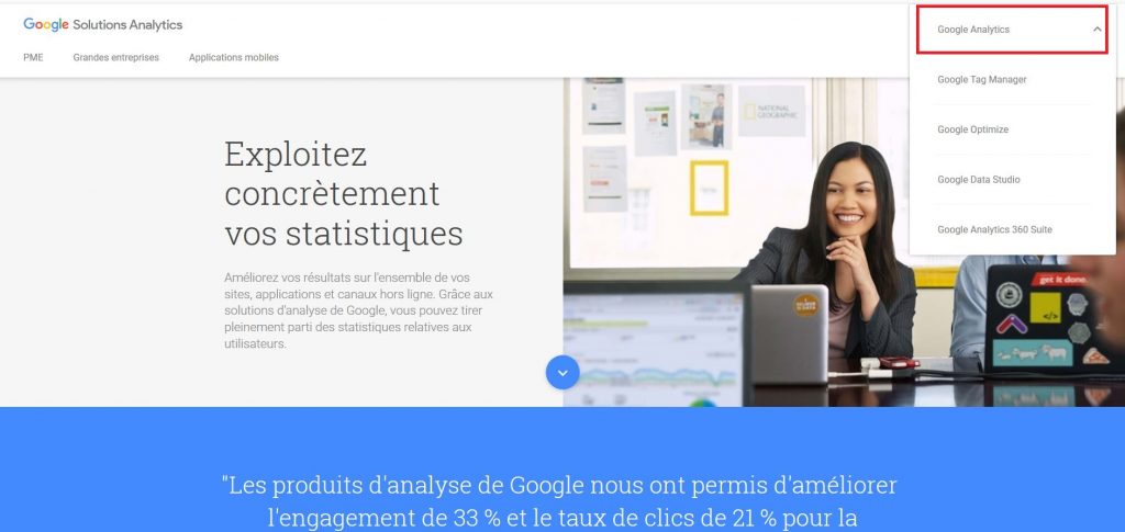 Accéder à Google Analytics