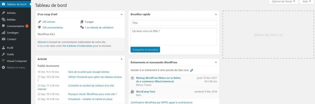 Connexion d'un utilisateur auteur dans WordPress