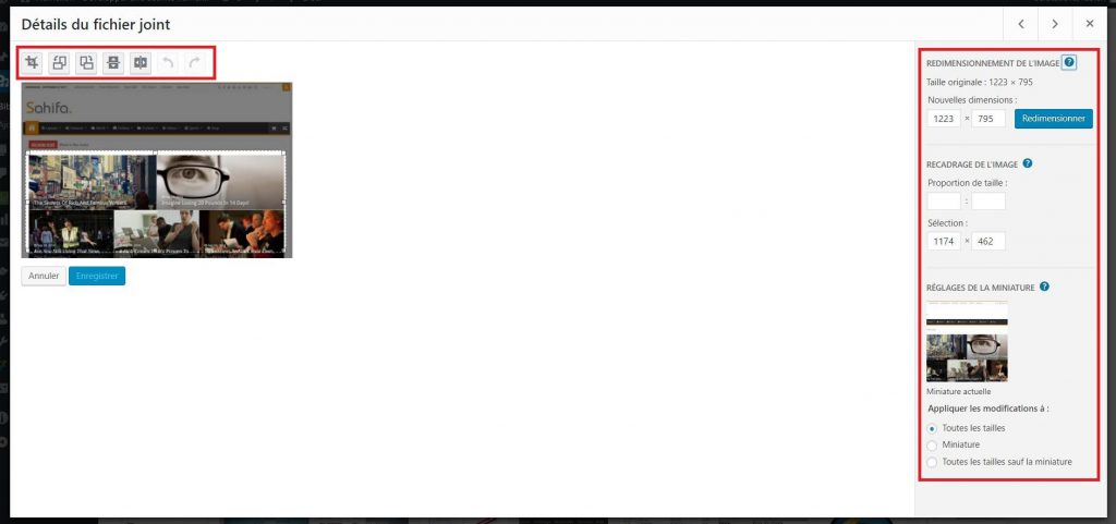 Modifier les médias dans WordPress Modifier les médias dans WordPress