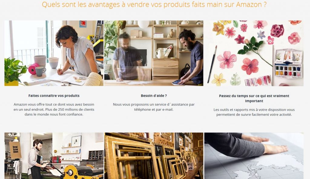 Les avantages de Amazon Handmade