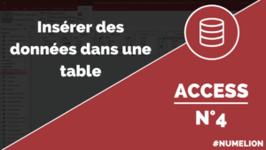 Insérer des données dans une table Access