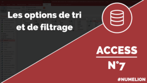 Options de tri et filtrage dans Access