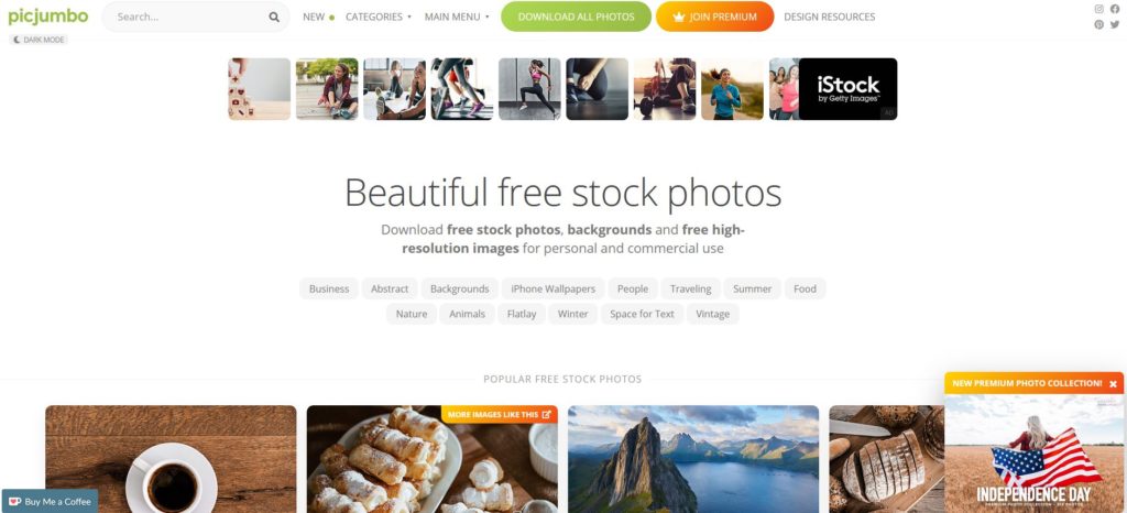 Picjumbo - Plateformes d'images et photos hautes résolutions