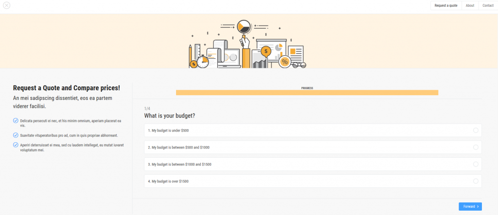 Questionnaire pour réaliser un devis en ligne