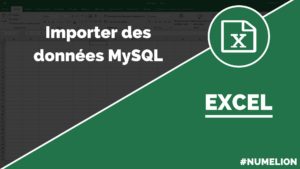 Importer des données MySQL dans Excel