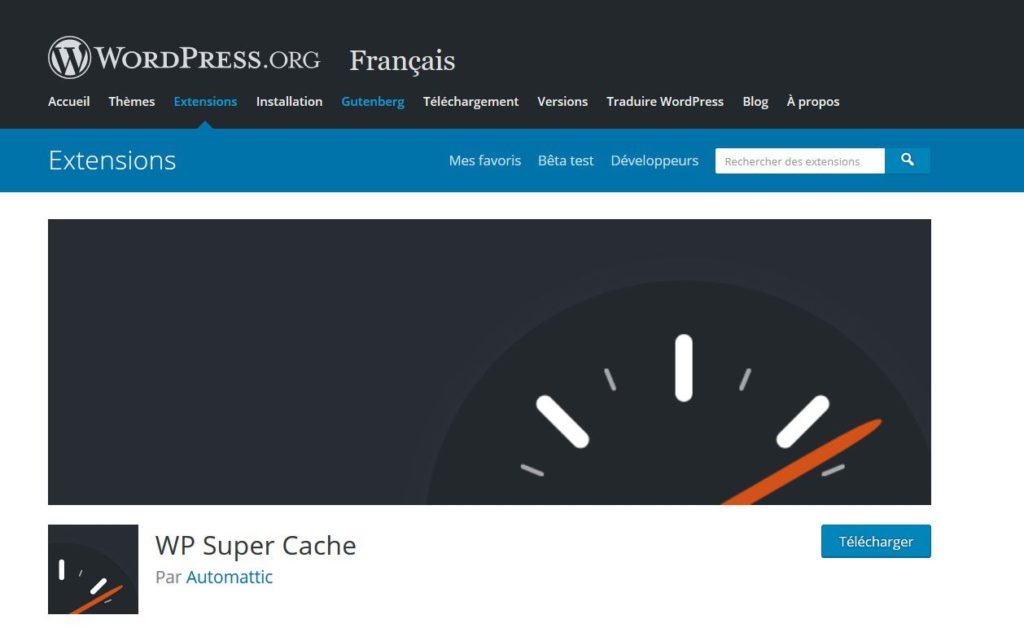 WP Super Cache - Le plus téléchargé