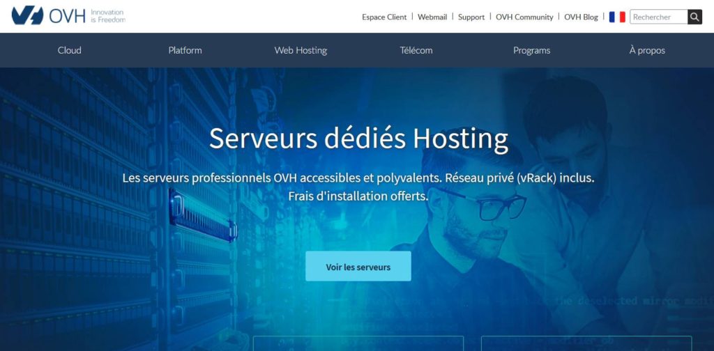 OVH - Numéro un français de l'hébergement