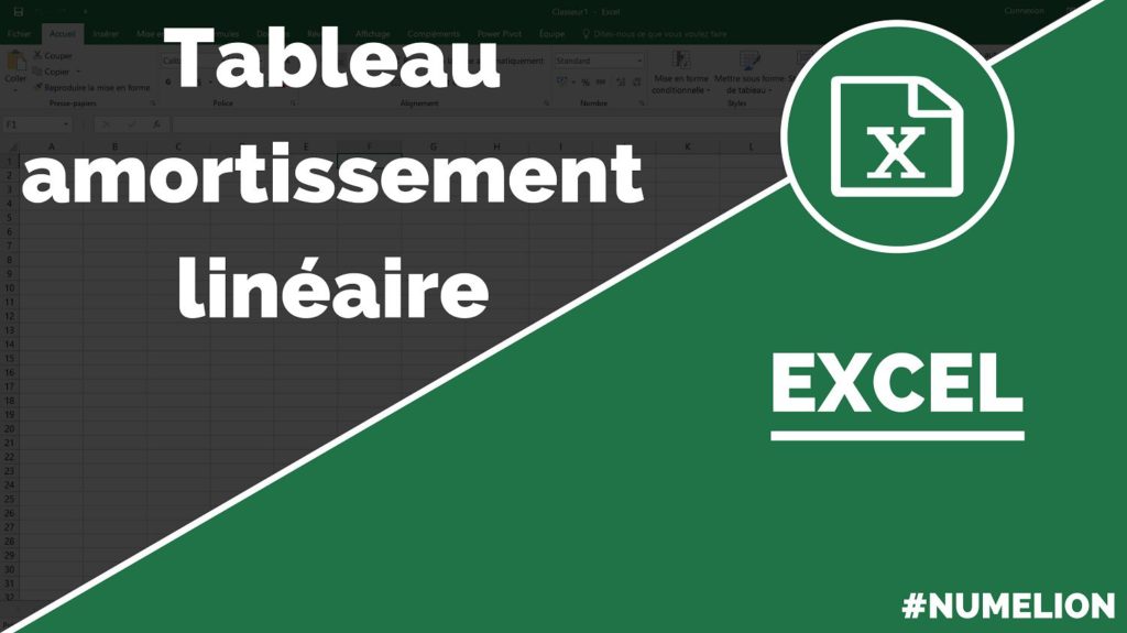 Calculer l'amortissement linéaire dans Excel