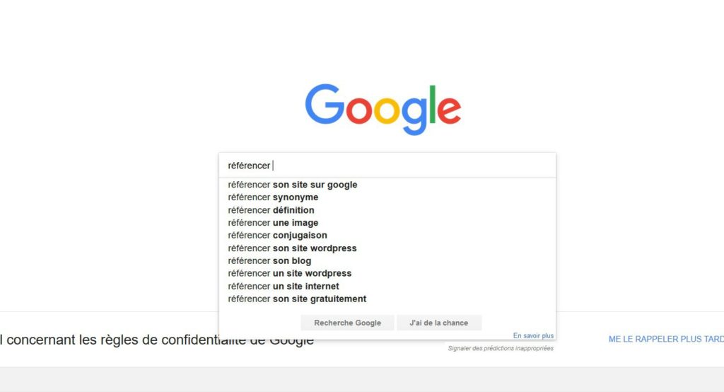 Google Suggest un outil simple d'utilisation pour trouver des expressions
